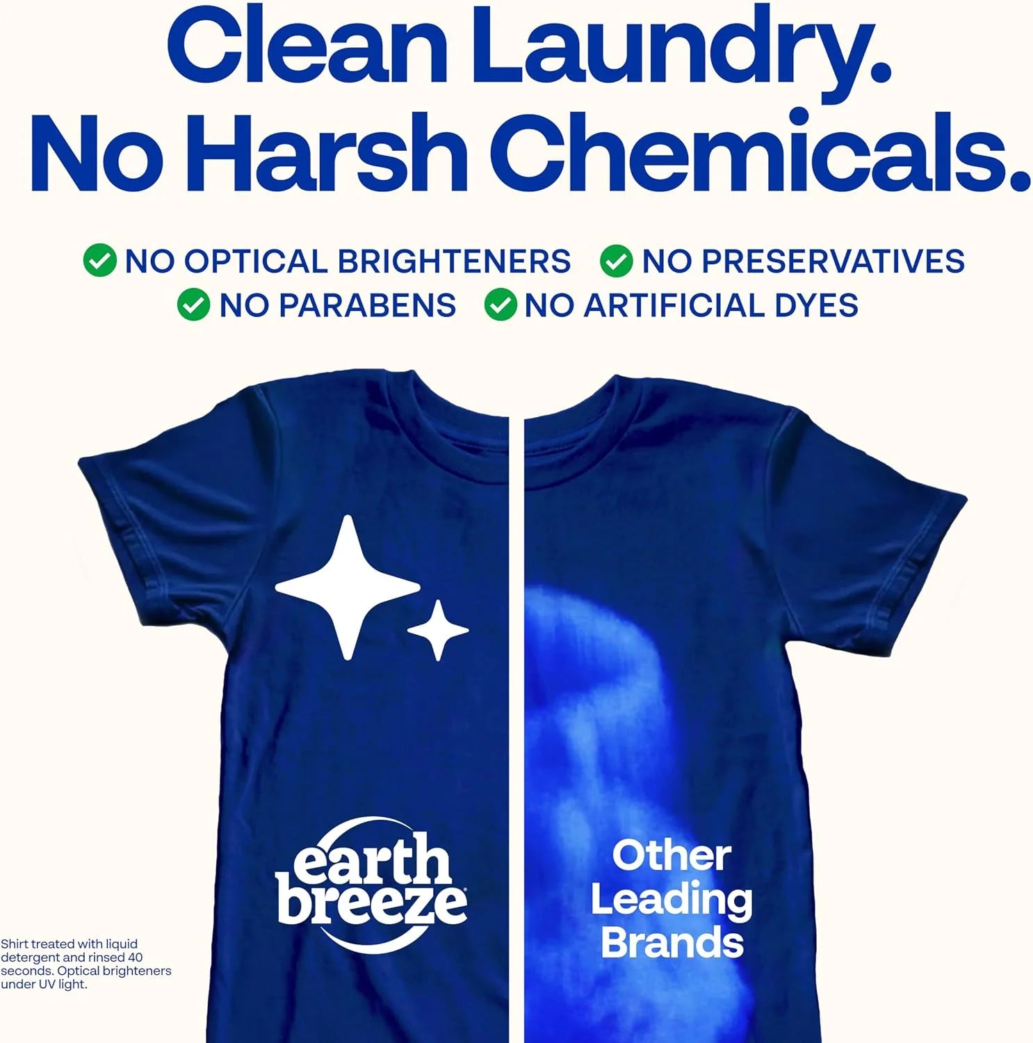 Earth Breeze Laundry Detergent Sheets Fresh Scent 60 Loads