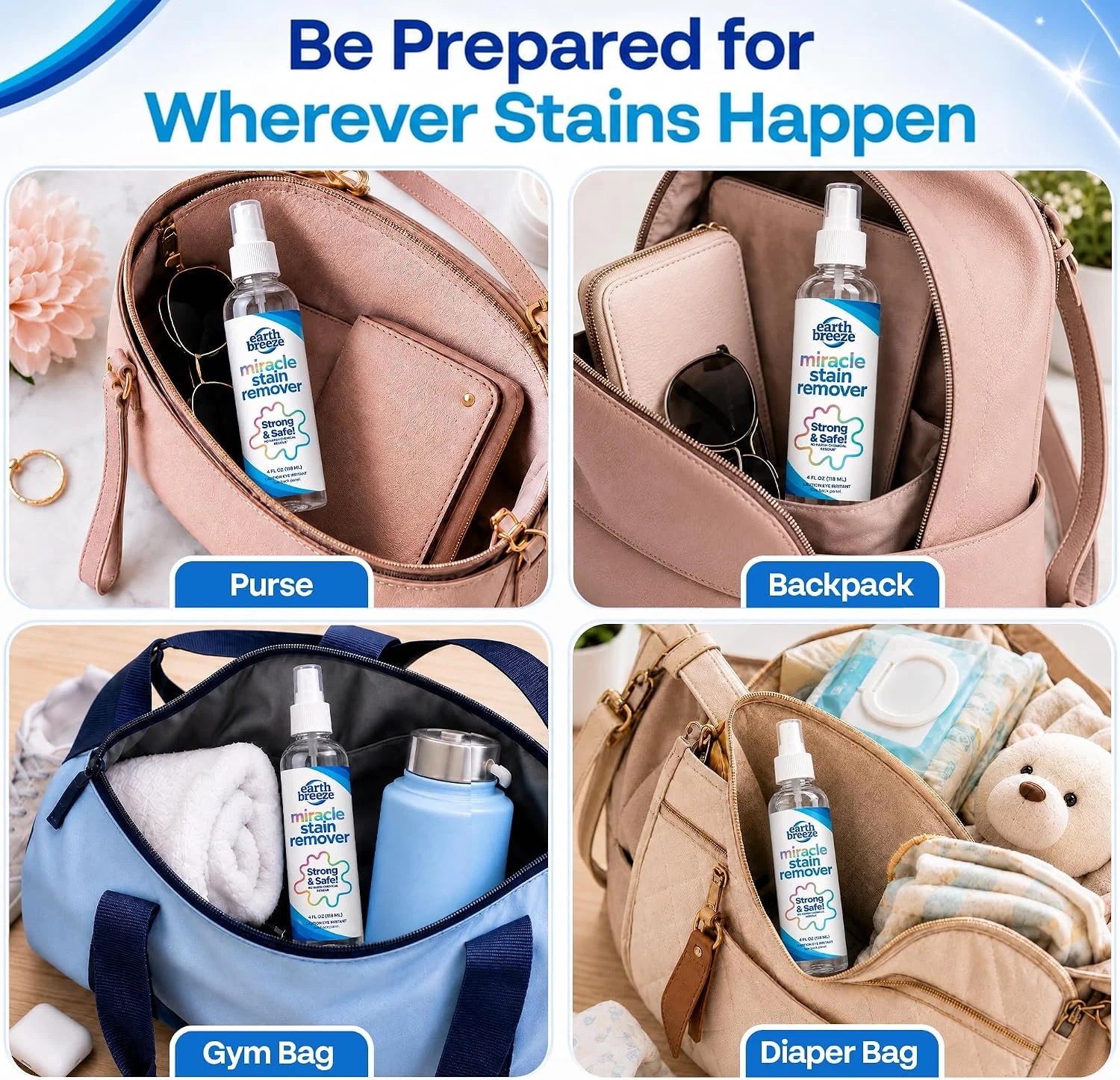 Earth Breeze Miracle Stain Remover Spray 4fl oz.